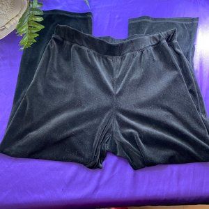 📌Faded Glory Velvet Black Sweatpants - Lounge Pans